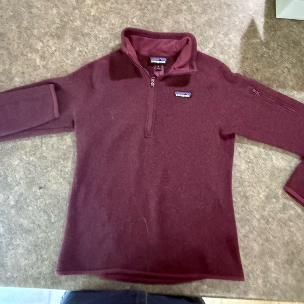 Patagonia Better Sweater Burgundy Half-Zip Sweater